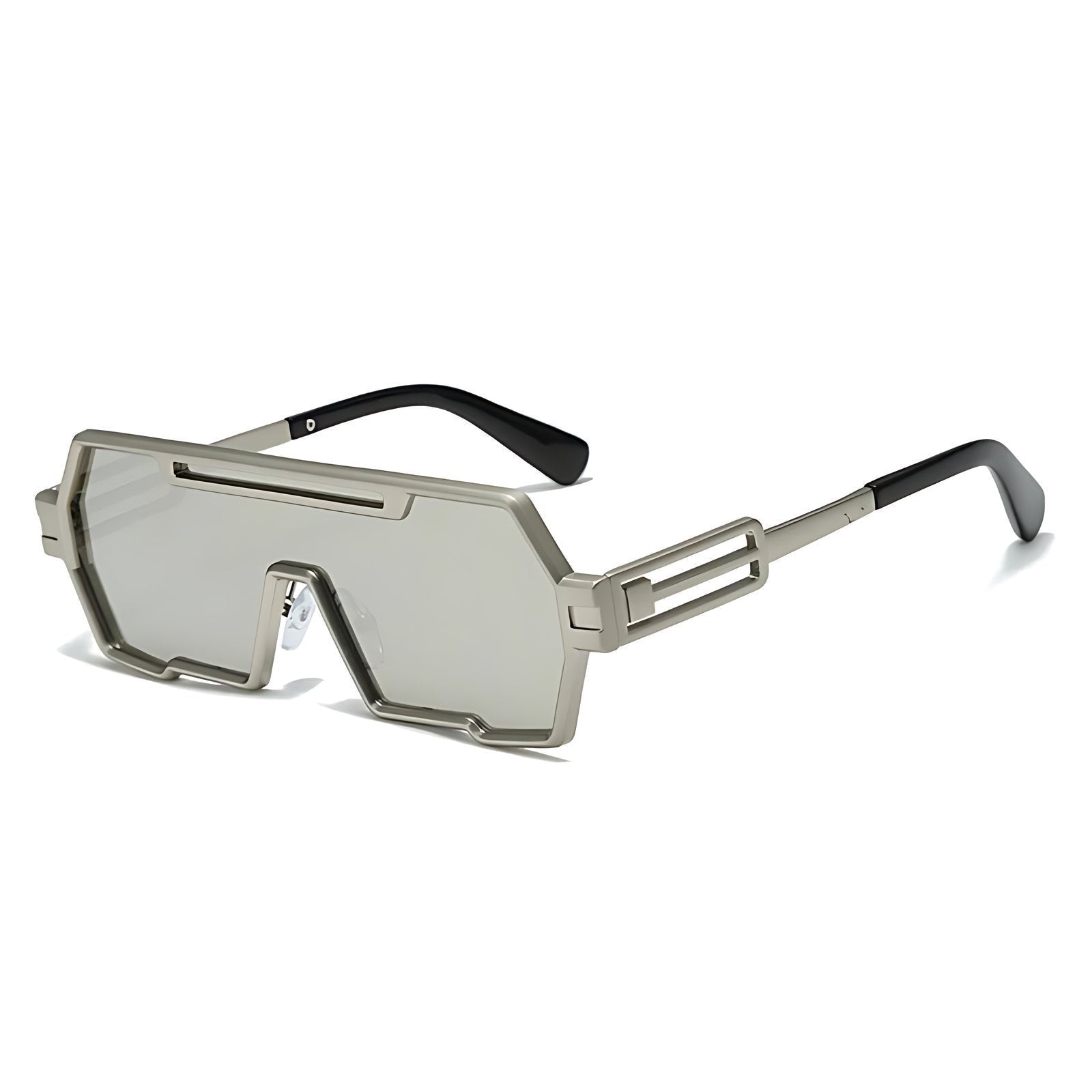 Gafas de Sol Cuadradas Steampunk Hombre Marco Metal