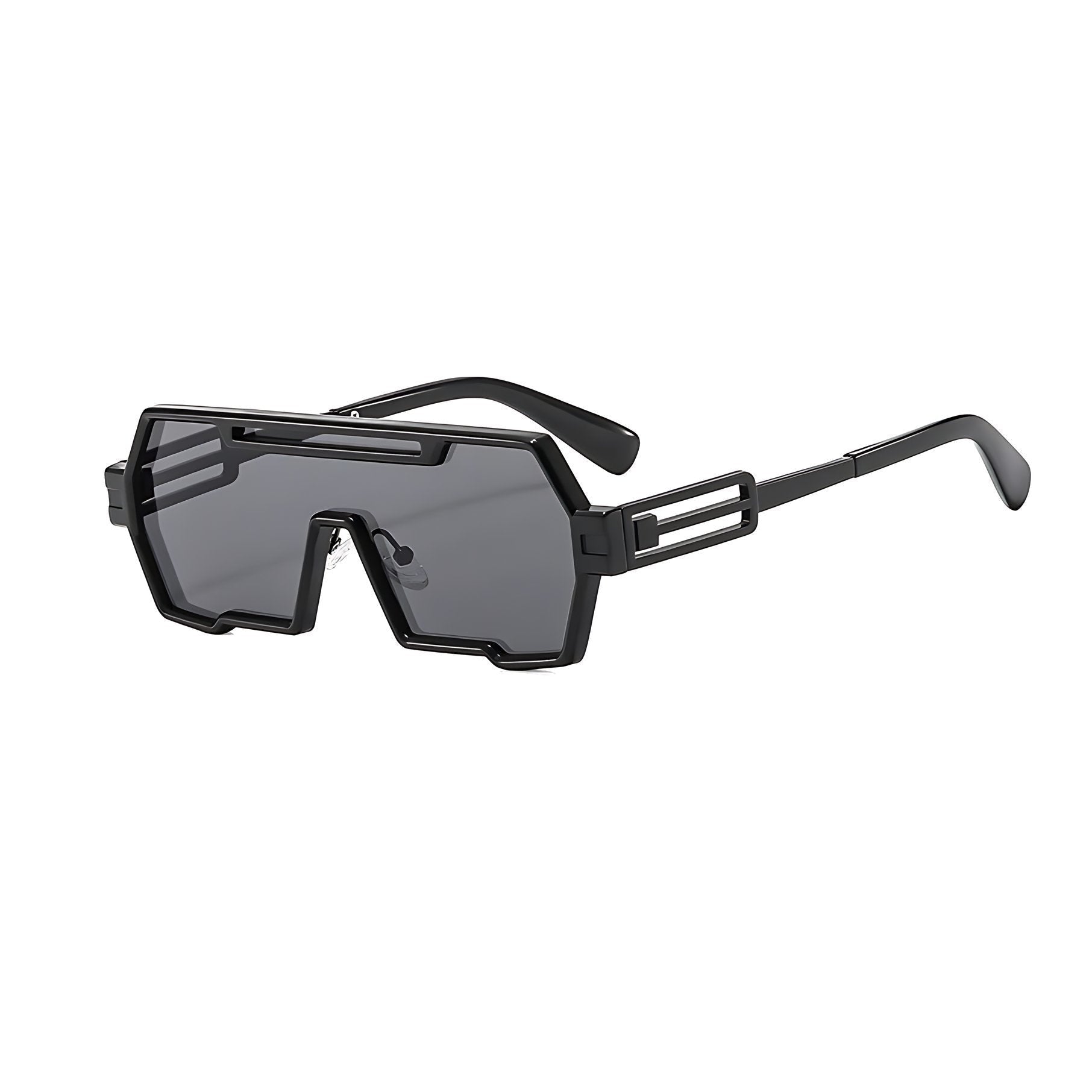 Gafas de Sol Cuadradas Steampunk Hombre Marco Metal