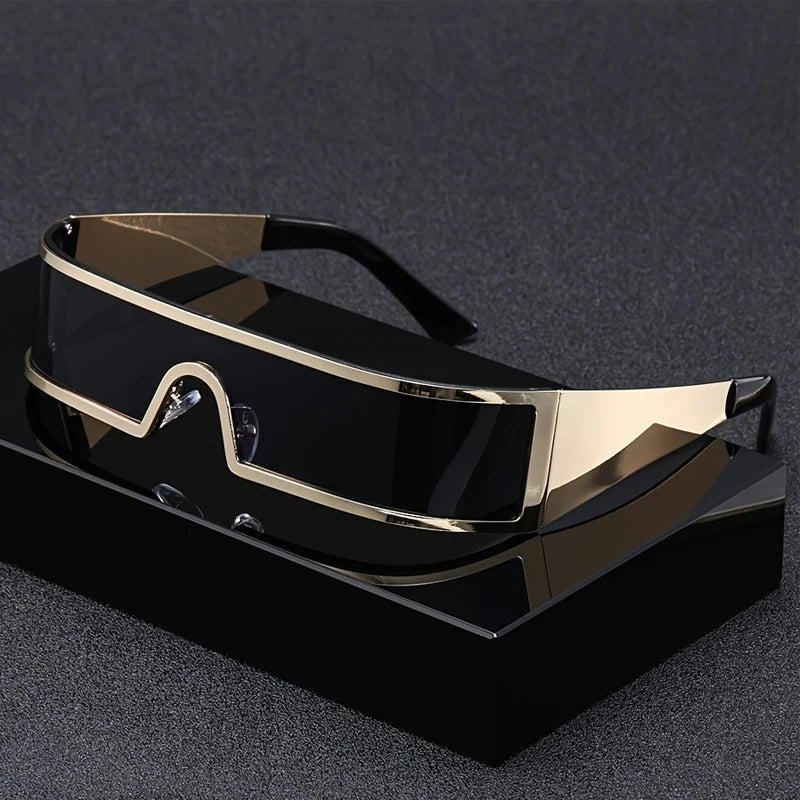Gafas de Sol Futuristas con Visera Estilo Cyberpunk Unisex