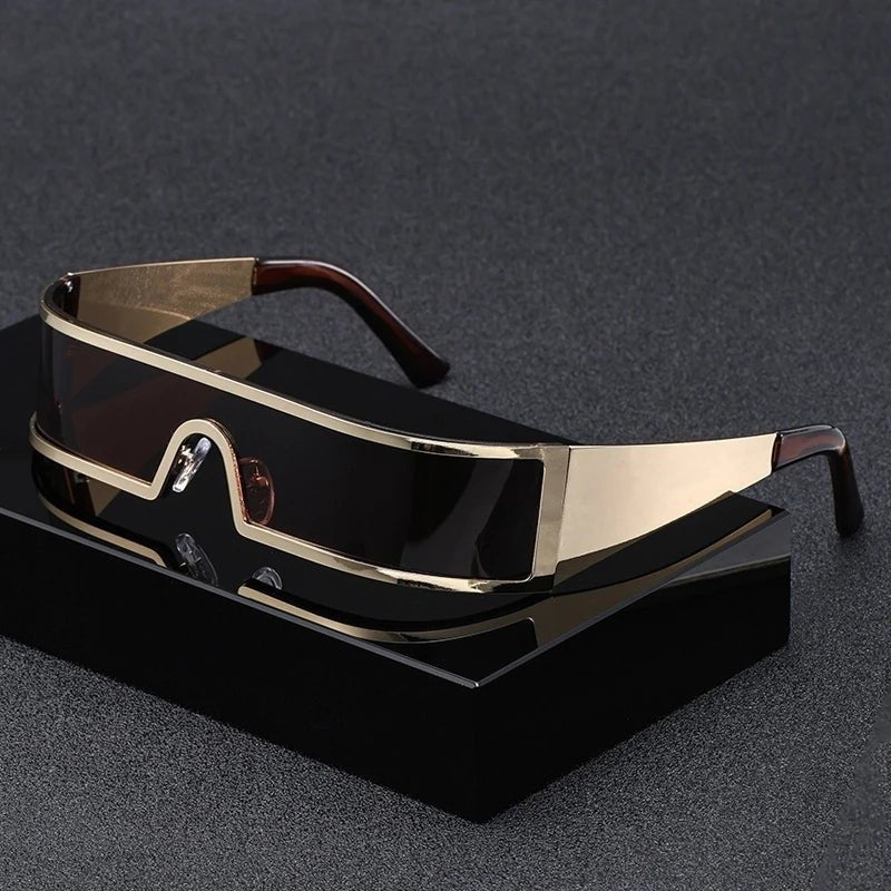 Gafas de Sol Futuristas con Visera Estilo Cyberpunk Unisex