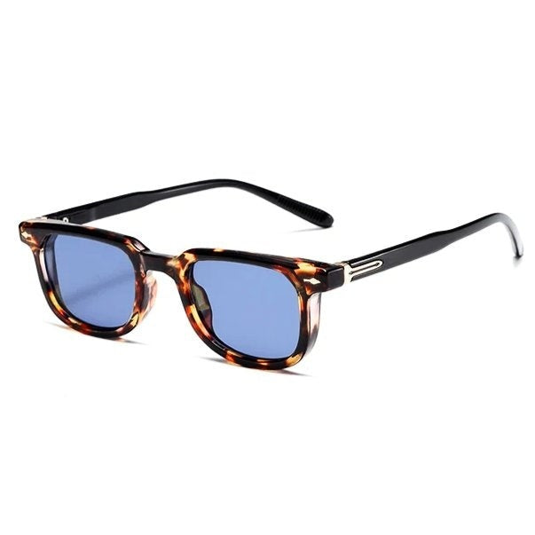 Gafas de Sol Montura Carey Hombre Lentes Azules