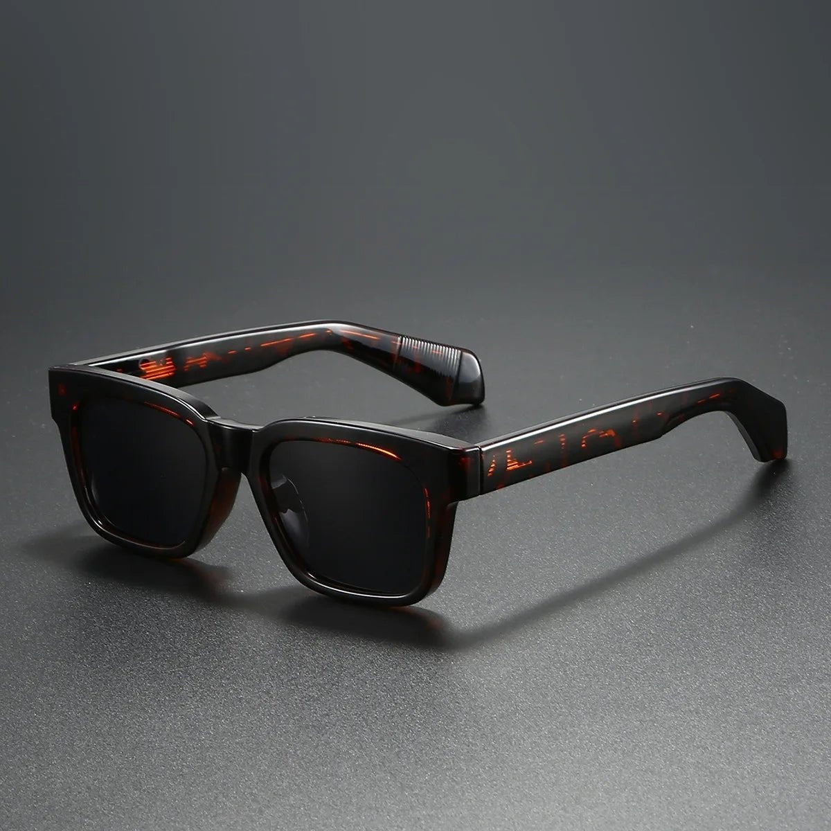 Gafas de Sol Polarizadas Marco Cuadrado Hombre Templos Gruesos
