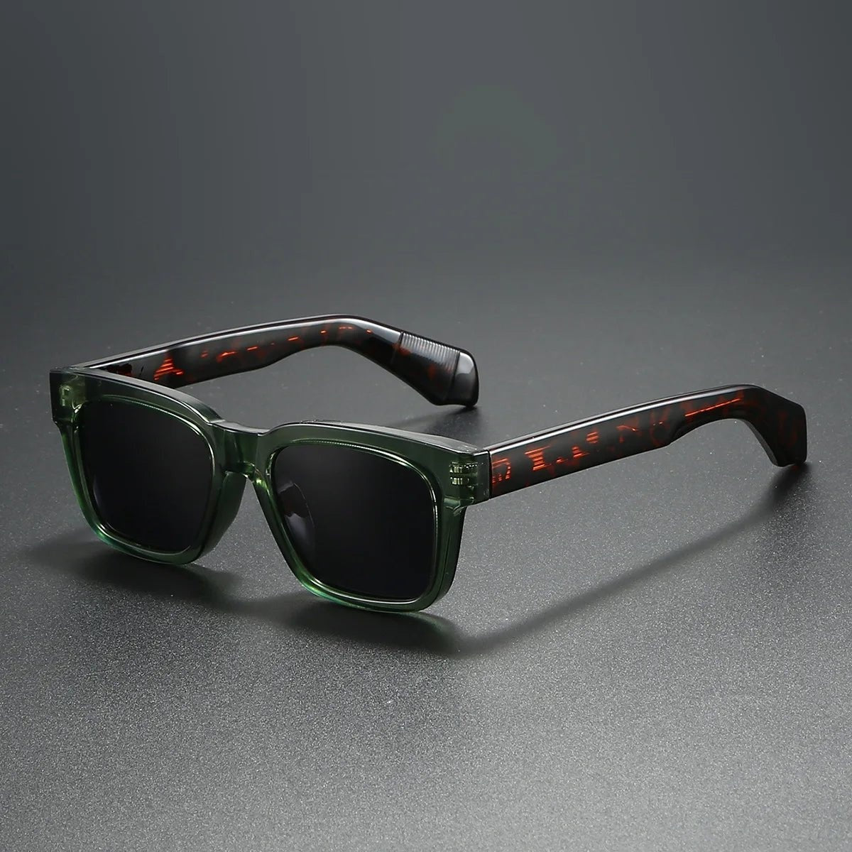 Gafas de Sol Polarizadas Marco Cuadrado Hombre Templos Gruesos