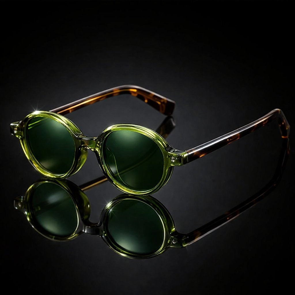 Gafas de Sol Redondas Acetato Vintage Mujer Polarizadas
