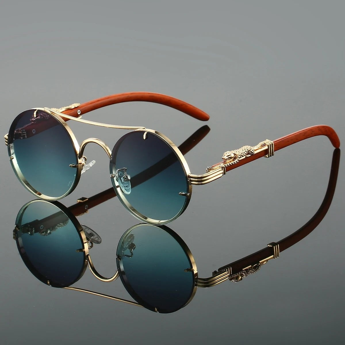 Gafas de Sol Redondas Mujer Doble Puente Vintage