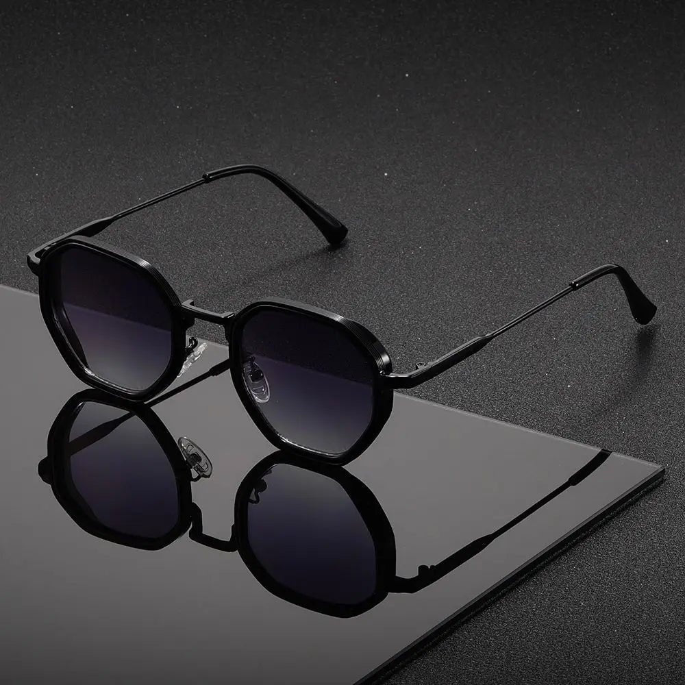Gafas de Sol Redondas Mujer Marco Dorado