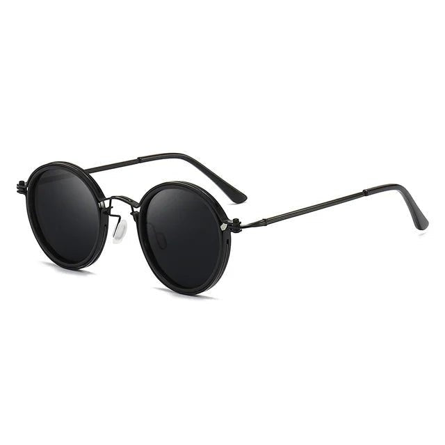 Gafas de Sol Redondas Mujer Patillas Doradas