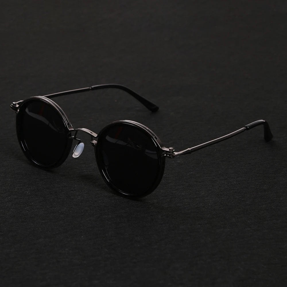Gafas de Sol Redondas Mujer Patillas Doradas