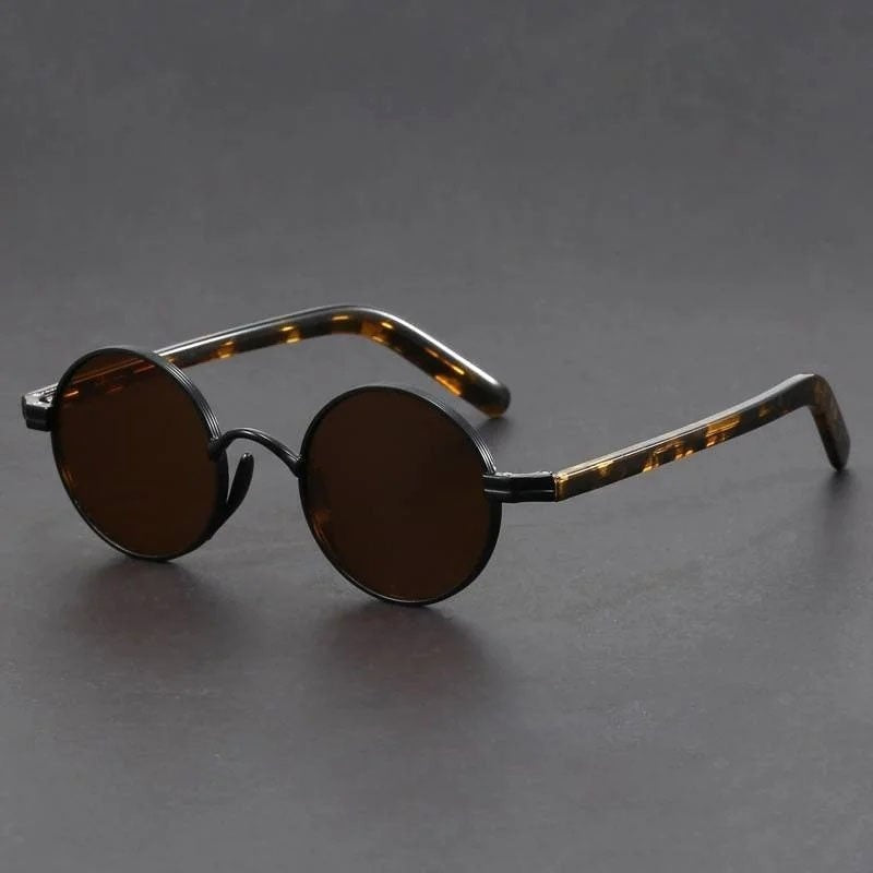 Gafas de Sol Redondas Vintage Hombre Montura Metal