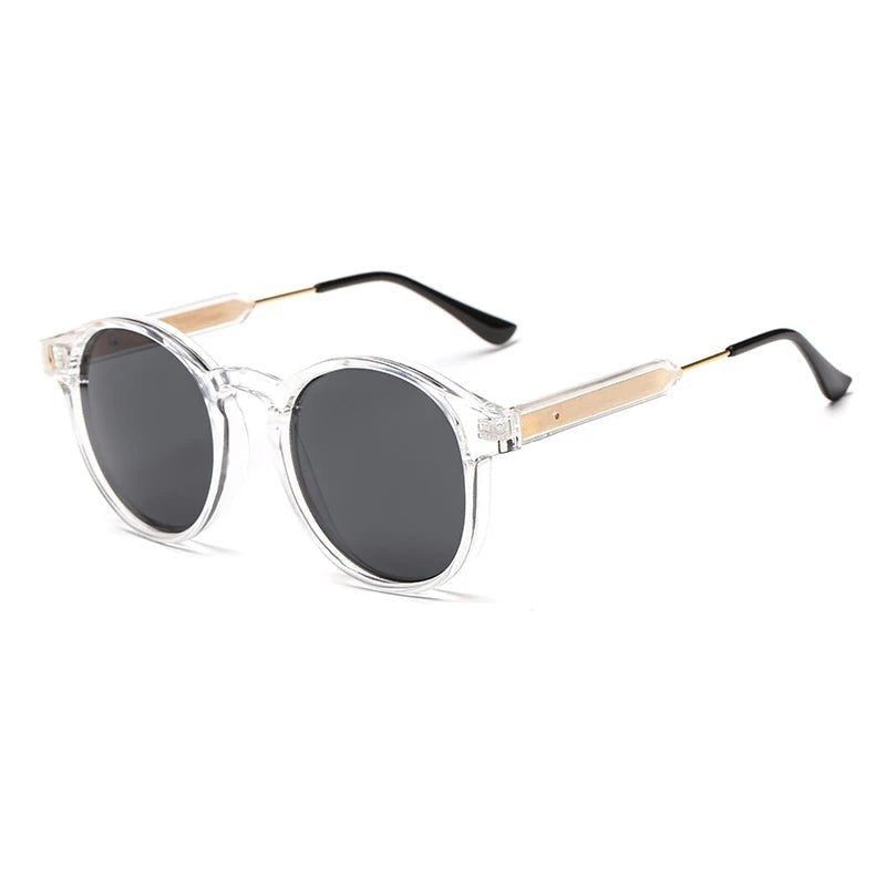 Gafas de Sol Redondas Vintage Mujer Montura Translúcida