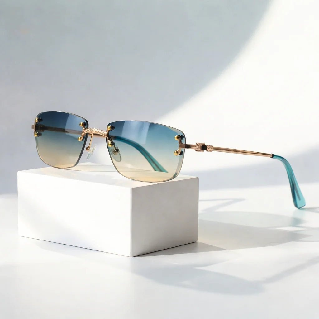 Gafas de Sol Sin Montura Mujer Degradado UV400