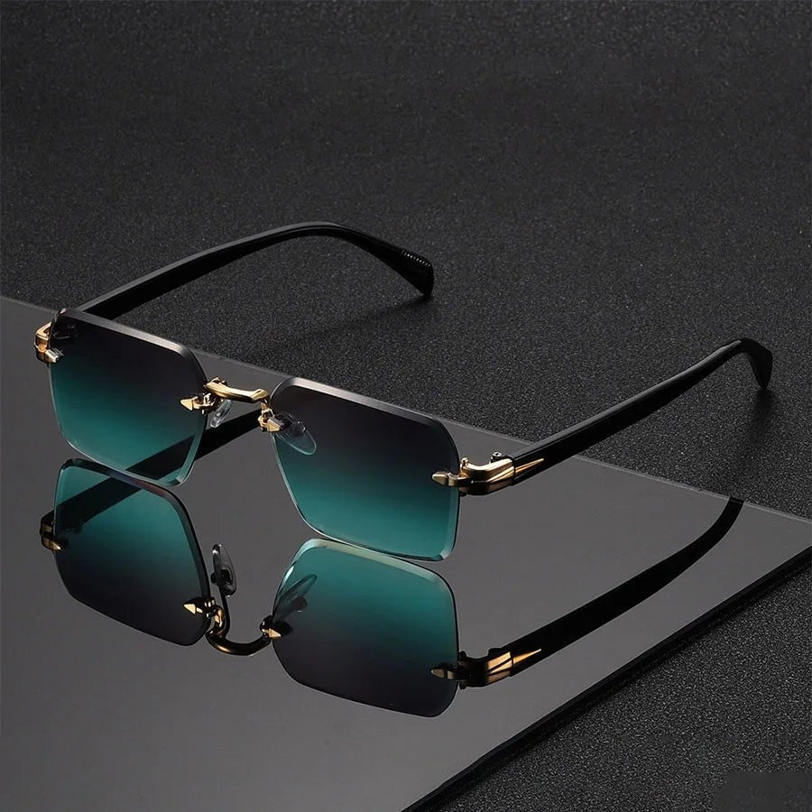 Gafas de Sol Sin Montura Mujer Puente Dorado
