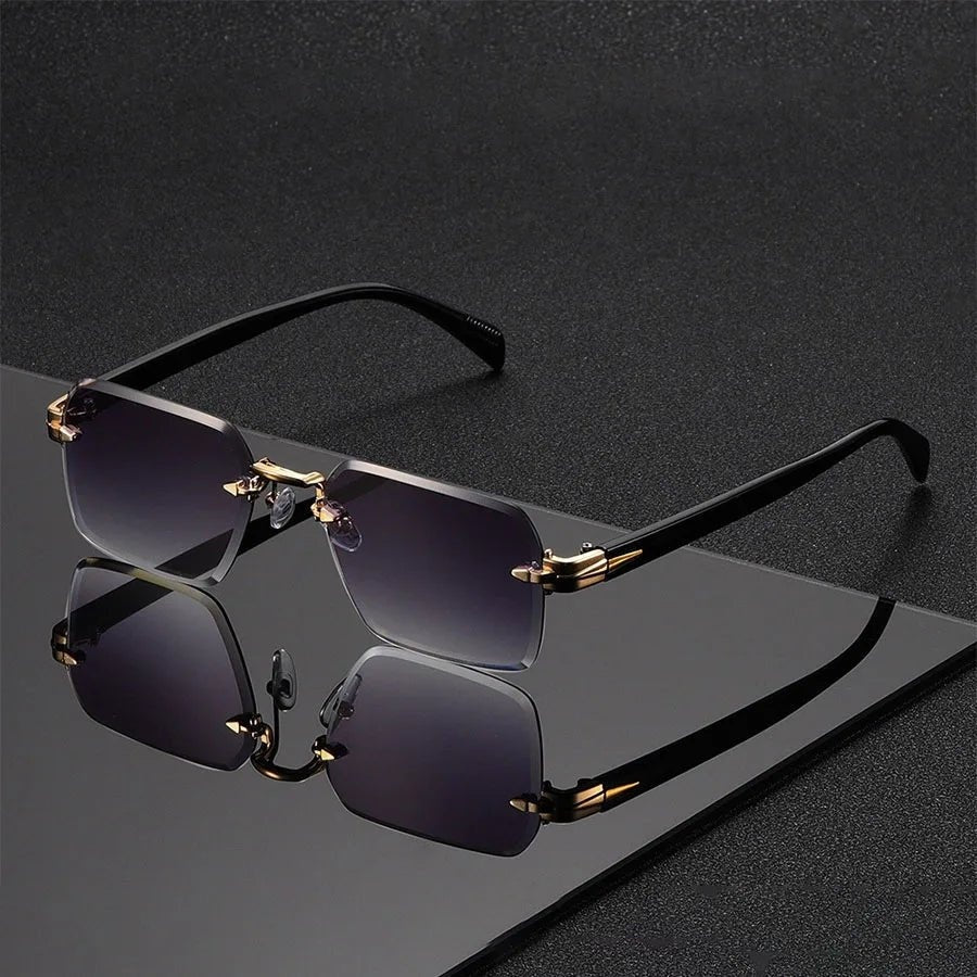 Gafas de Sol Sin Montura Mujer Puente Dorado