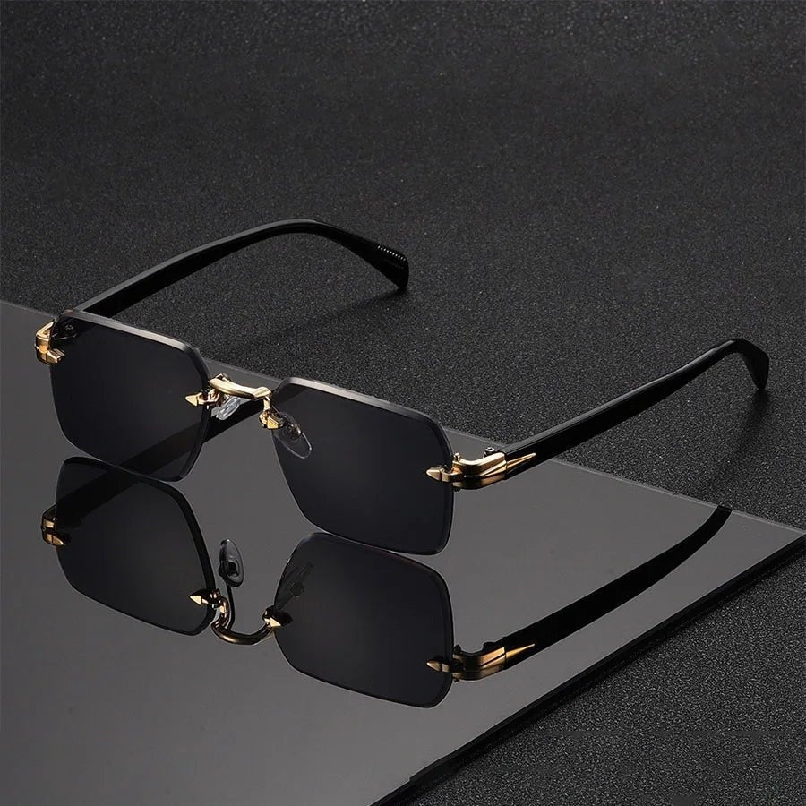 Gafas de Sol Sin Montura Mujer Puente Dorado