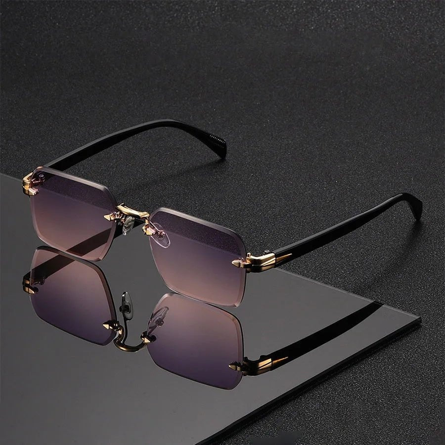 Gafas de Sol Sin Montura Mujer Puente Dorado