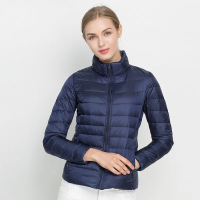 Gema | Chaqueta de Plumas Ligera Mujer Cuello Alto Corte Ajustado