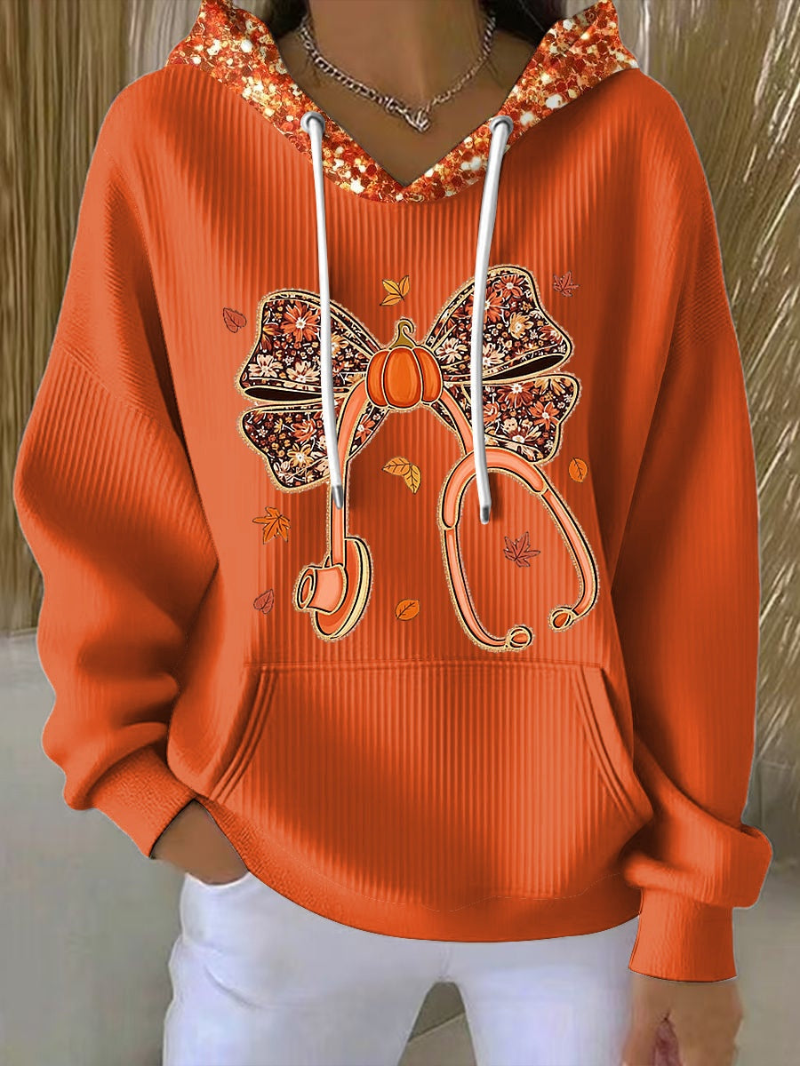 Gema | Sudadera con Capucha Mujer Estampada Bolsillo Canguro