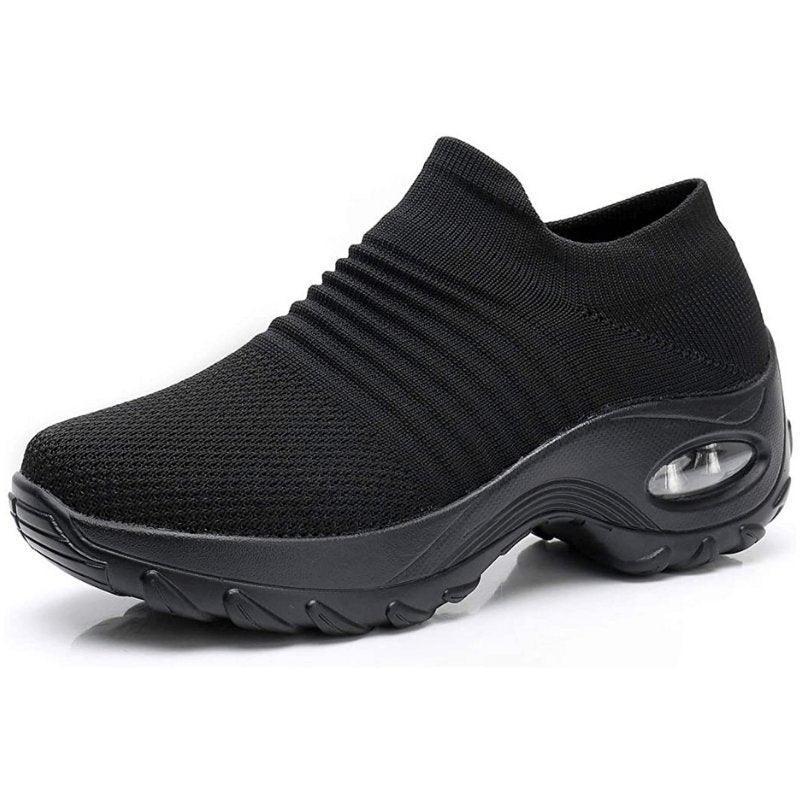 Gema | Zapatillas Sin Cordones Plataforma Mujer Tejido Transpirable