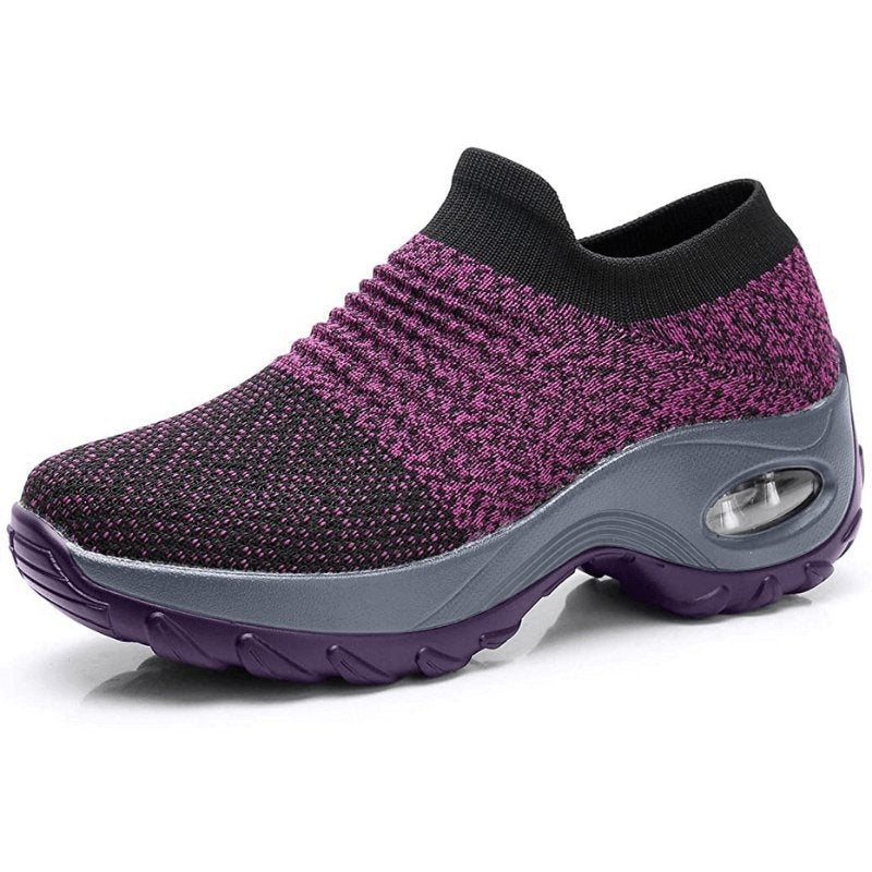 Gema | Zapatillas Sin Cordones Plataforma Mujer Tejido Transpirable