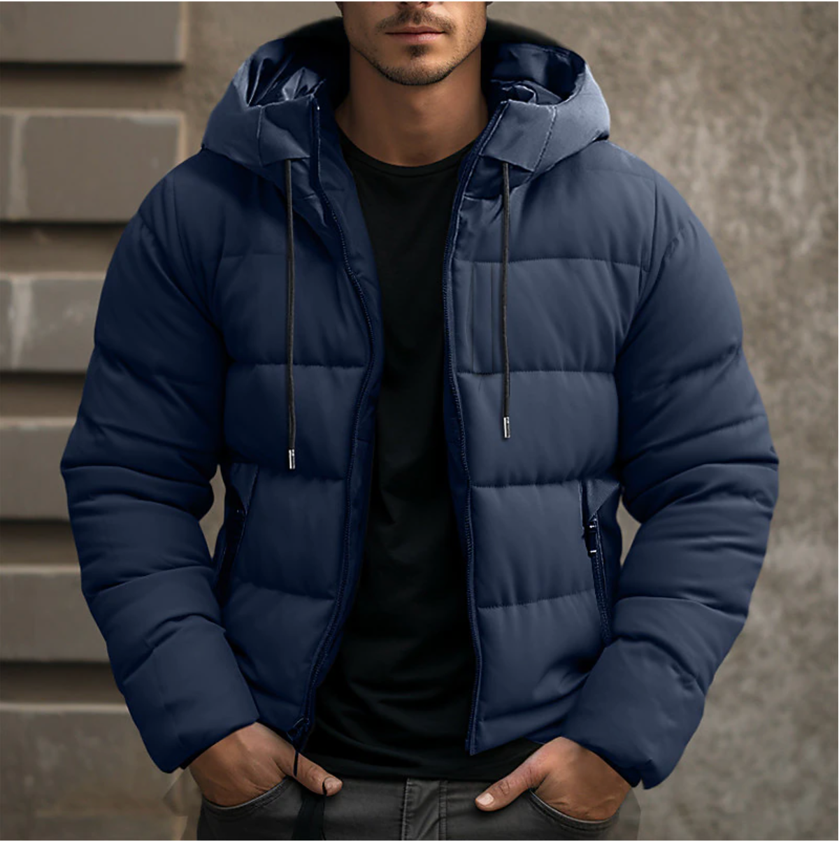 Gonzalo | Chaqueta Acolchada con Capucha Hombre Puffer