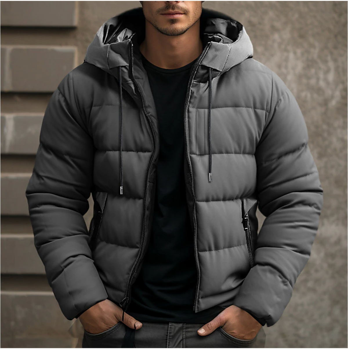 Gonzalo | Chaqueta Acolchada con Capucha Hombre Puffer