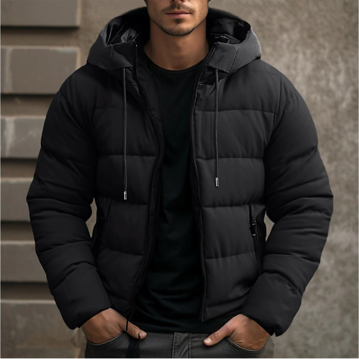 Gonzalo | Chaqueta Acolchada con Capucha Hombre Puffer