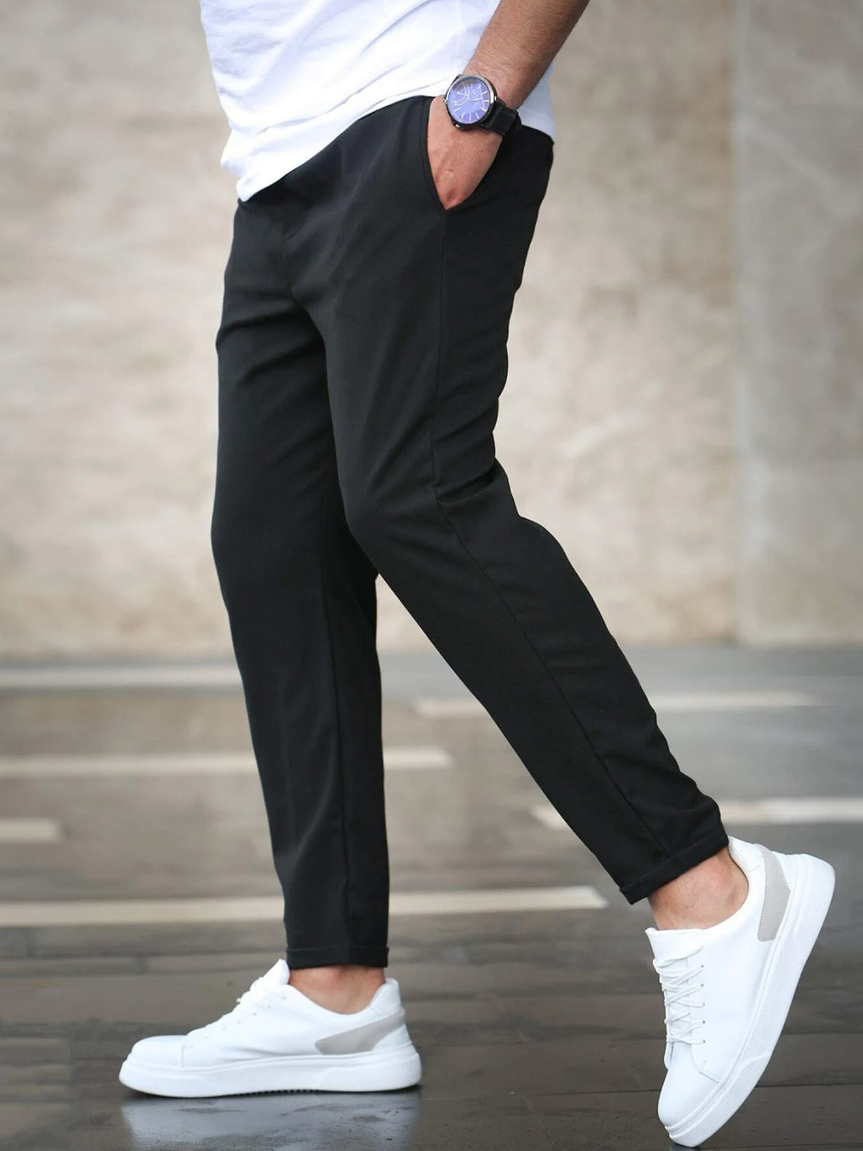Gonzalo | Pantalón Chino Slim Fit Hombre Cintura Elástica Cordón