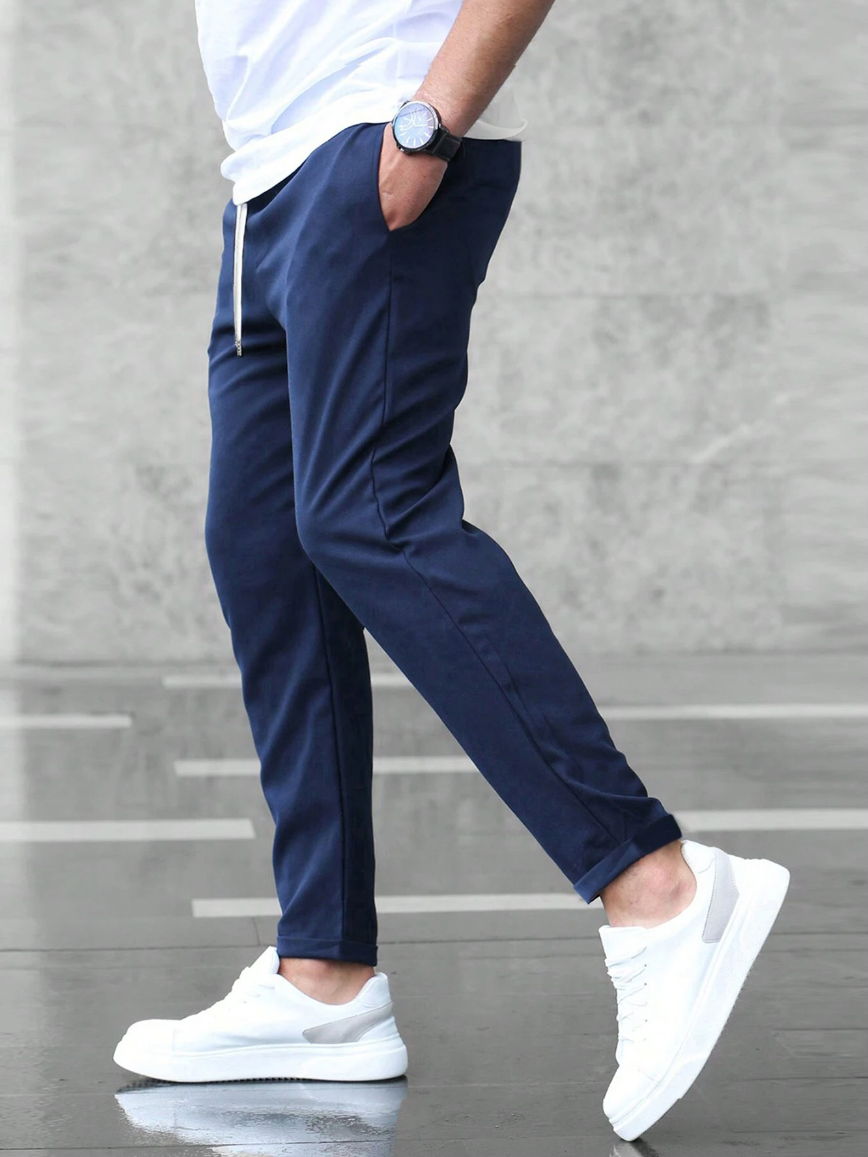 Gonzalo | Pantalón Chino Slim Fit Hombre Cintura Elástica Cordón