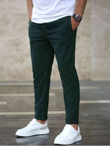 Gonzalo | Pantalón Chino Slim Fit Hombre Cintura Elástica Cordón