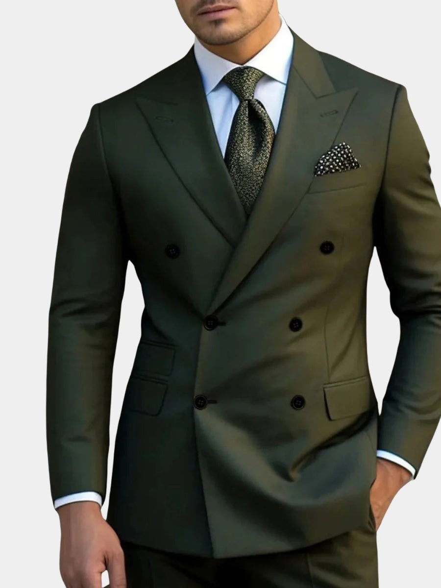 Gonzalo | Traje de Novio Cruzado Hombre Solapa de Pico