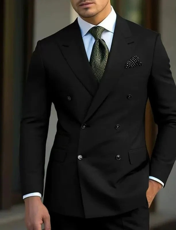 Gonzalo | Traje de Novio Cruzado Hombre Solapa de Pico