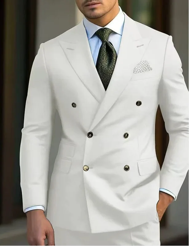 Gonzalo | Traje de Novio Cruzado Hombre Solapa de Pico