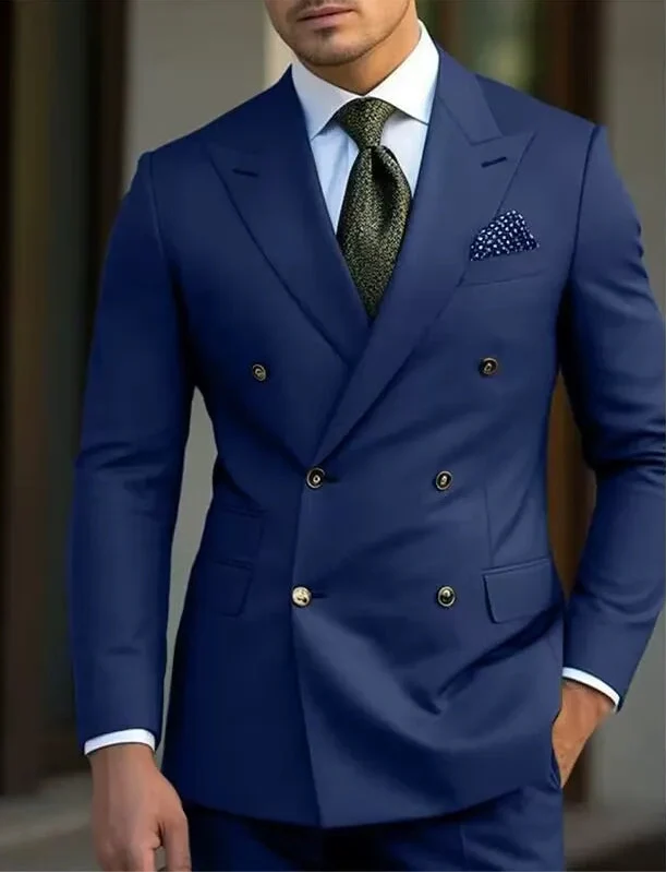 Gonzalo | Traje de Novio Cruzado Hombre Solapa de Pico
