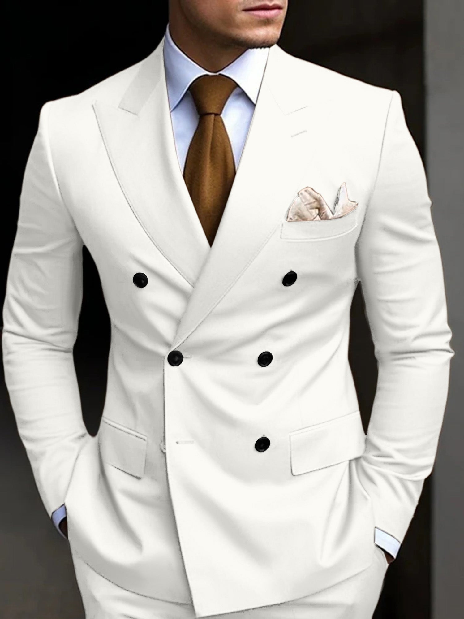 Gonzalo | Traje de Novio Doble Botonadura Hombre Corte Slim
