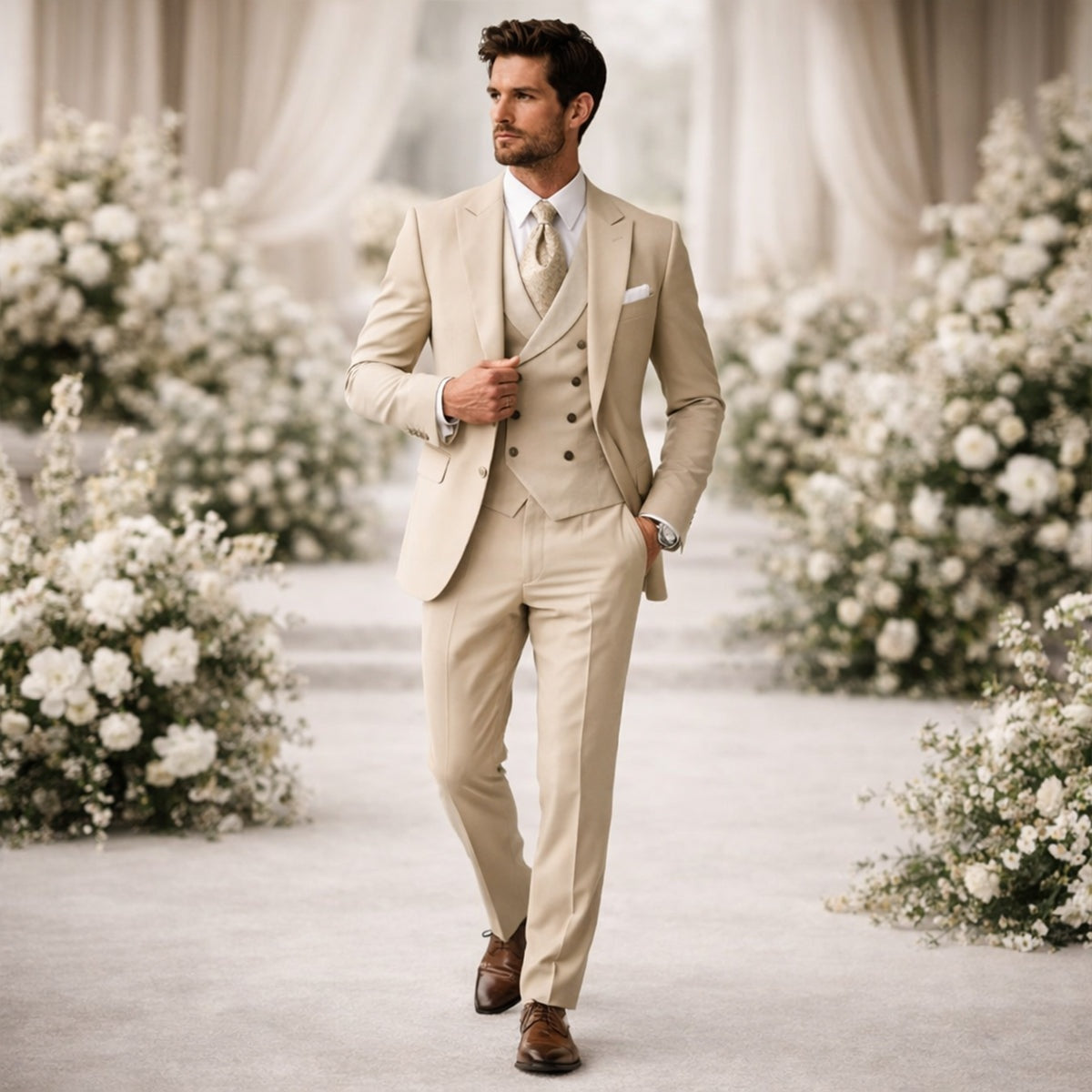 Gonzalo | Traje de Tres Piezas Hombre Corte Slim Boda