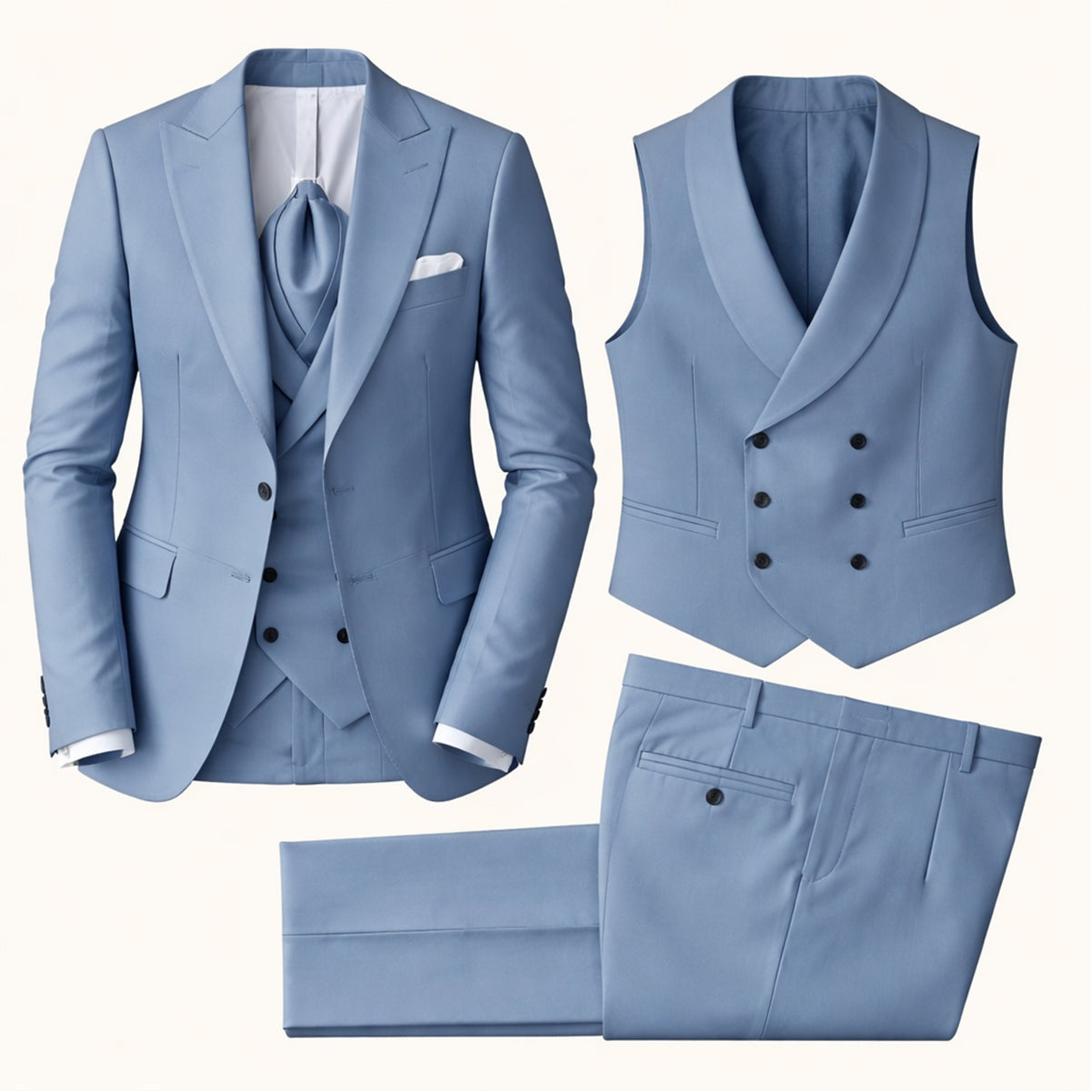 Gonzalo | Traje de Tres Piezas Hombre Corte Slim Boda