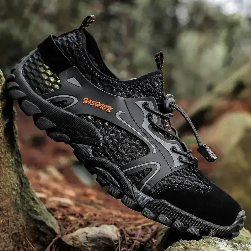 Gonzalo | Zapatillas de Senderismo Barefoot Hombre Malla Transpirable