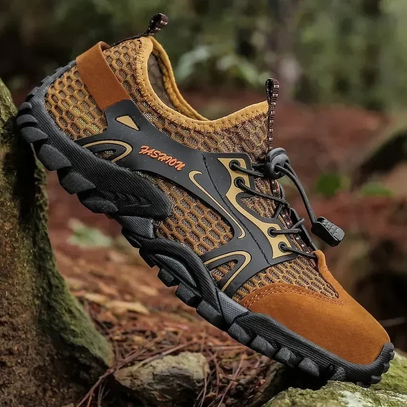Gonzalo | Zapatillas de Senderismo Barefoot Hombre Malla Transpirable