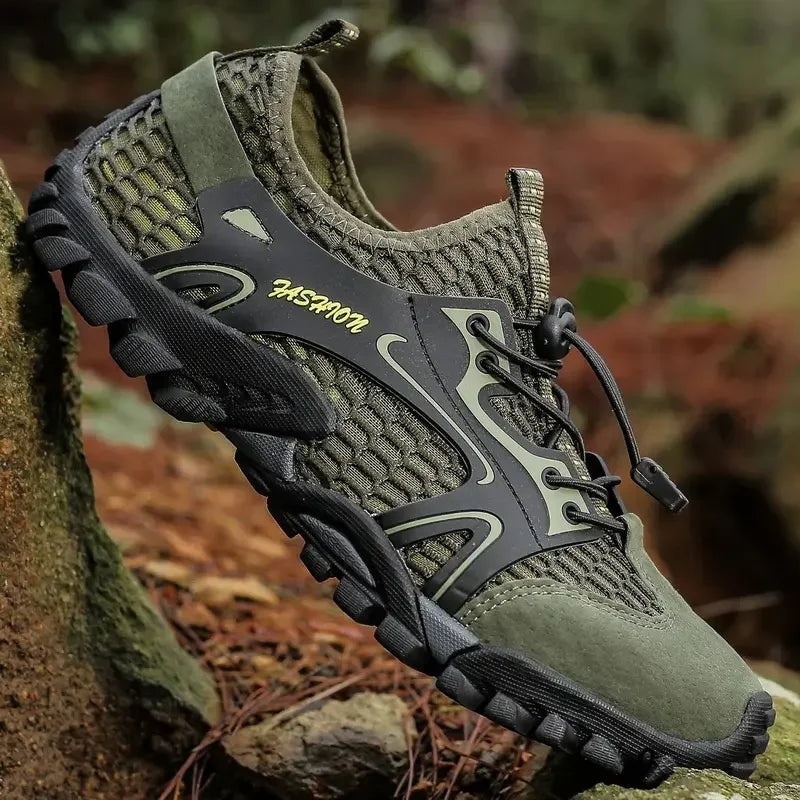 Gonzalo | Zapatillas de Senderismo Barefoot Hombre Malla Transpirable