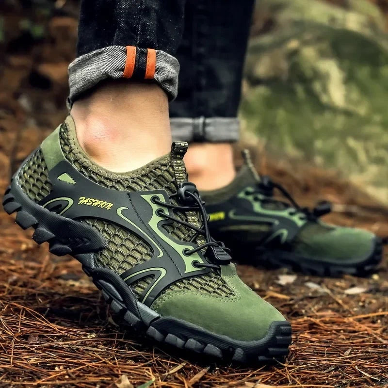 Gonzalo | Zapatillas de Senderismo Barefoot Hombre Malla Transpirable