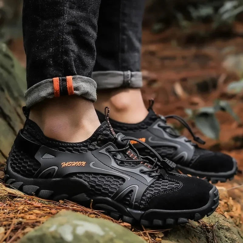 Gonzalo | Zapatillas de Senderismo Barefoot Hombre Malla Transpirable