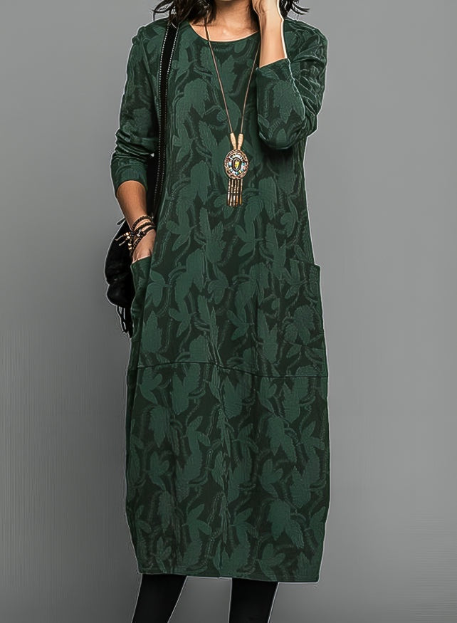 Guadalupe | Vestido Largo de Punto Mujer Manga Larga