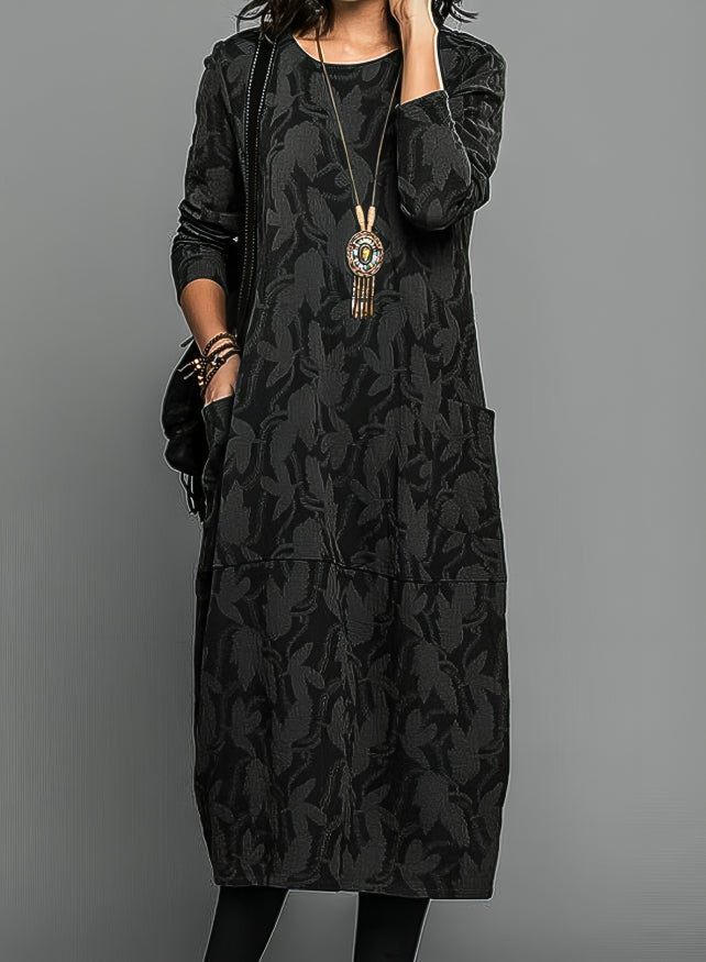 Guadalupe | Vestido Largo de Punto Mujer Manga Larga