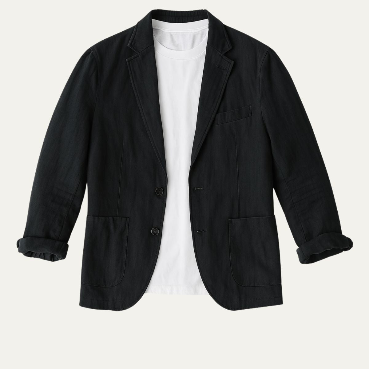 Guillermo | Blazer de Lino Hombre Americana Casual Solapa Muesca