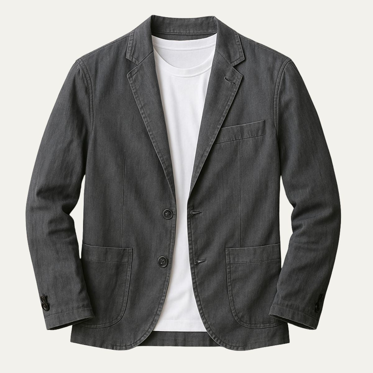 Guillermo | Blazer de Lino Hombre Americana Casual Solapa Muesca
