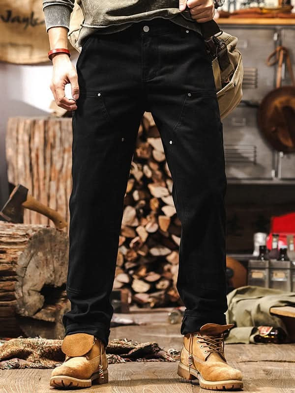 Guillermo | Pantalones de Trabajo Hombre Sarga de Algodón Pierna Recta