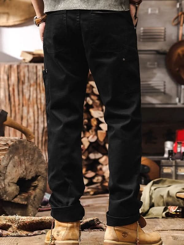 Guillermo | Pantalones de Trabajo Hombre Sarga de Algodón Pierna Recta