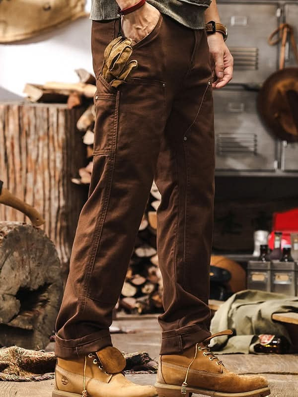 Guillermo | Pantalones de Trabajo Hombre Sarga de Algodón Pierna Recta