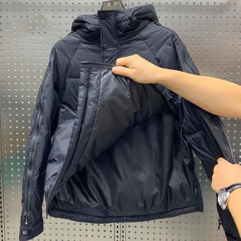 Hugo | Anorak Hombre con Capucha Acolchado Plumífero
