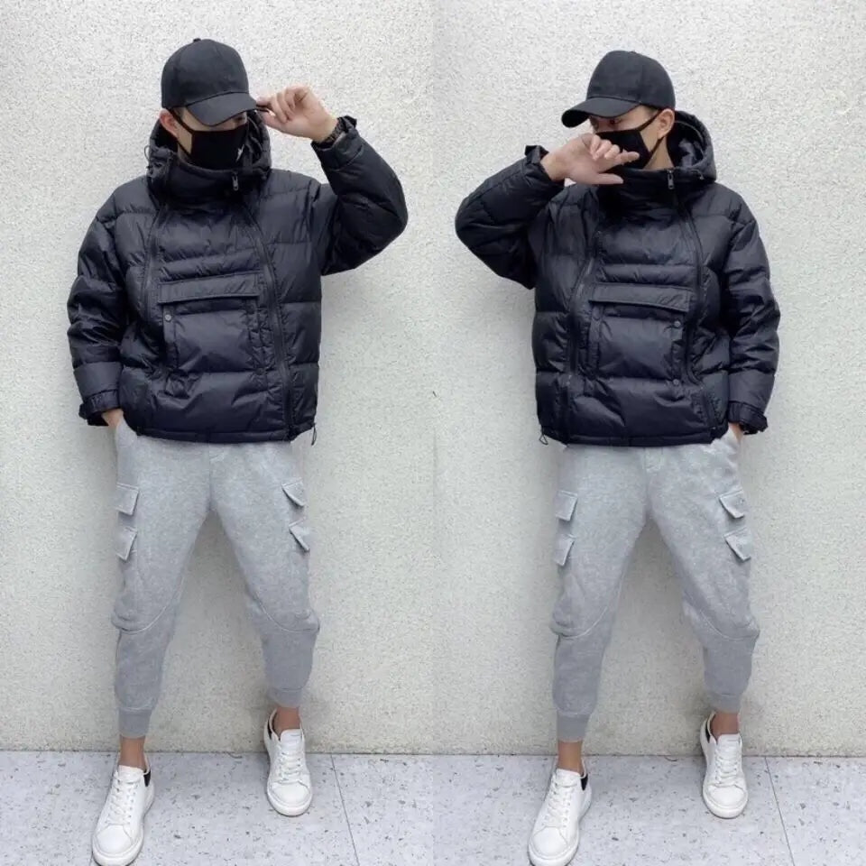 Hugo | Anorak Hombre con Capucha Acolchado Plumífero